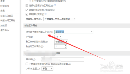 (图文教程)Excel 2019默认字体的修改技巧