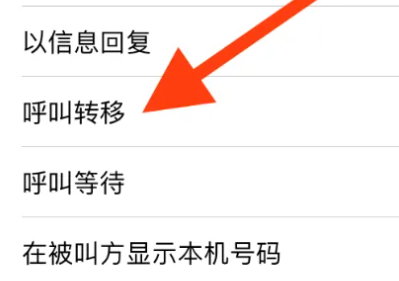 苹果15呼叫转移方法