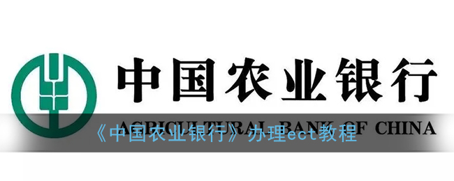 《中国农业银行》办理ect教程